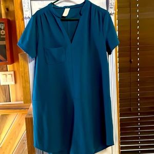 Chico size Extra Large Navy Blue dress short sleeve